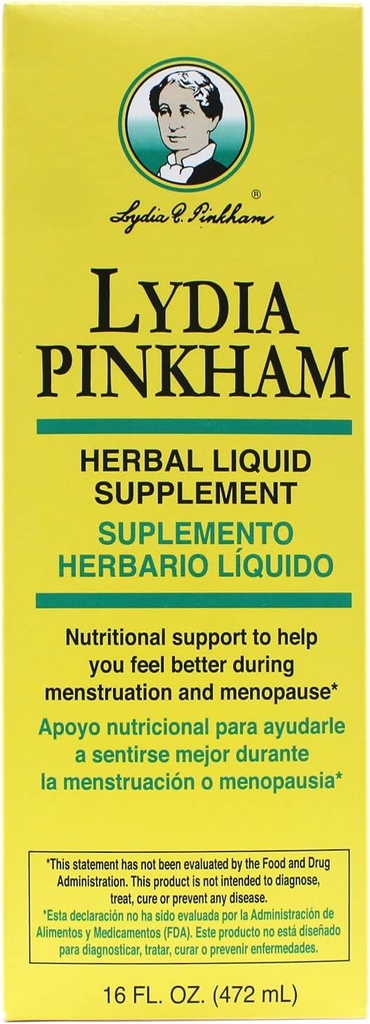 Lydia Pinkham Herbal Liquid, 16oz Per Bottiglia