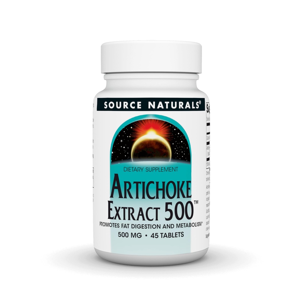 Estratto di carciofo di origine naturale 500 Tablet, 45 conte