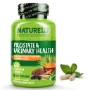 NATURELO Prostate & Urinary Health, Formula completa con Saw Palmetto, Pygeum, Tumerico, Piante Sterols, Broccoli e Lycopene, 60 Capsule Vegetariani