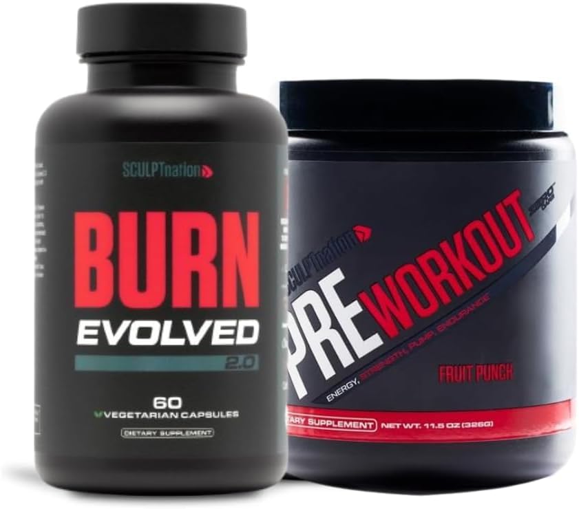 Sculpt Nation di V Shred Burn Evolved 2.0 e Pre Workout Fruit Punch Bundle