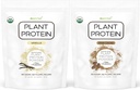Cibo puro: Polvere proteica a base vegetale con probiotici | Organico, pulito, tutto naturale, vegano, vegetariano, intero Superfood integratore alimentare con nessun Additivo | Keto (Vanilla + Cioccolato)
