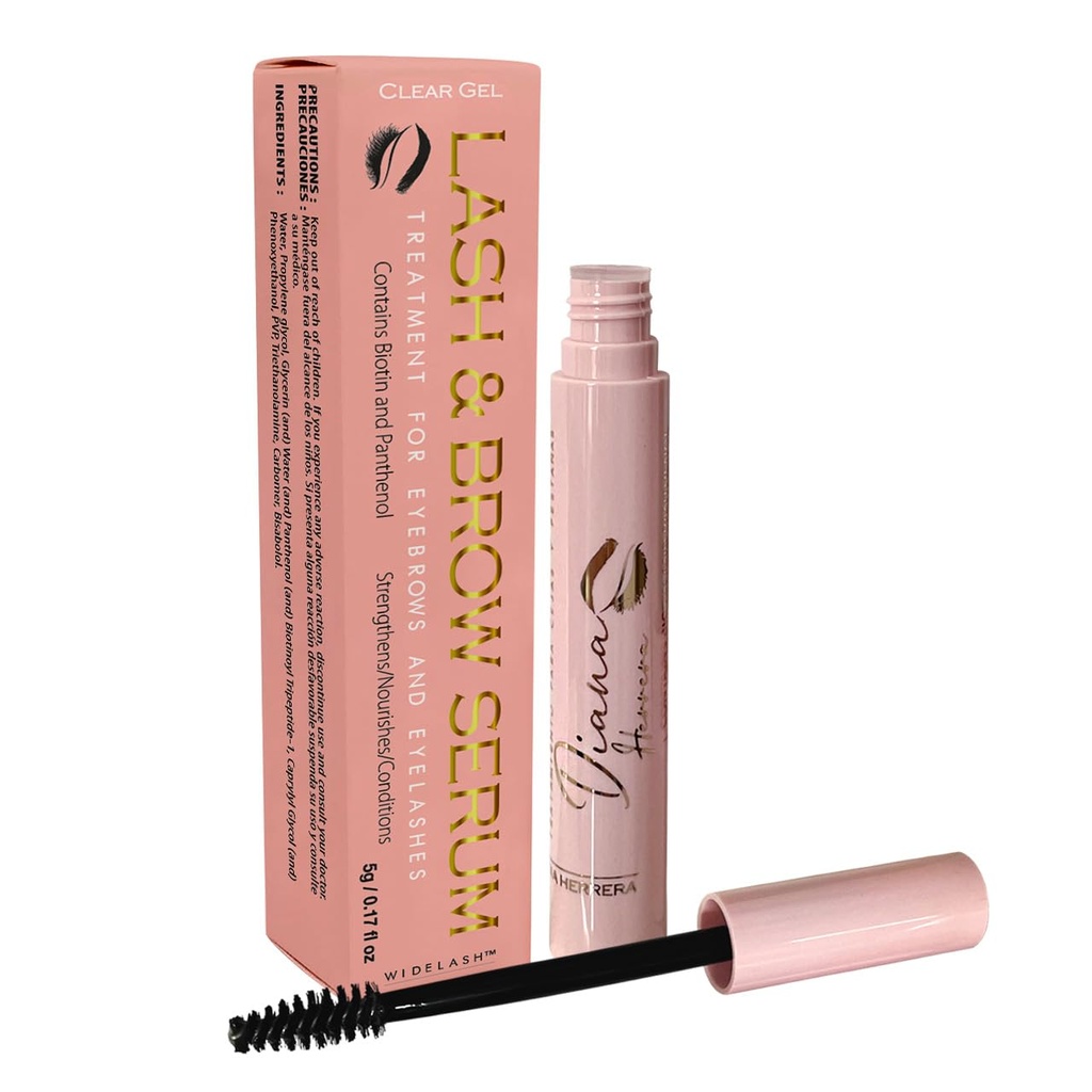 DIANA HERRERA ""Brow and lash che migliora il siero per l'aspetto più spesso e più pieno, nutriente, rinforzante e condizionante formula, trasparente, 0.17 fl oz (5ml) """