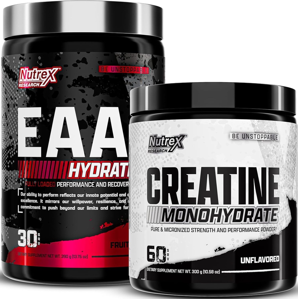 Nutrex Ricerca EAA Hydration Fruit Punch & Creatine Monohydrate Powder
