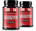 Testosterone Booster integratori per gli uomini - Blocker estrogeno - Supplemento energia naturale, resistenza & stamina - crescita muscolare magra - promuove la perdita grassa - Aumentare le prestazioni maschili (2 bottiglie)