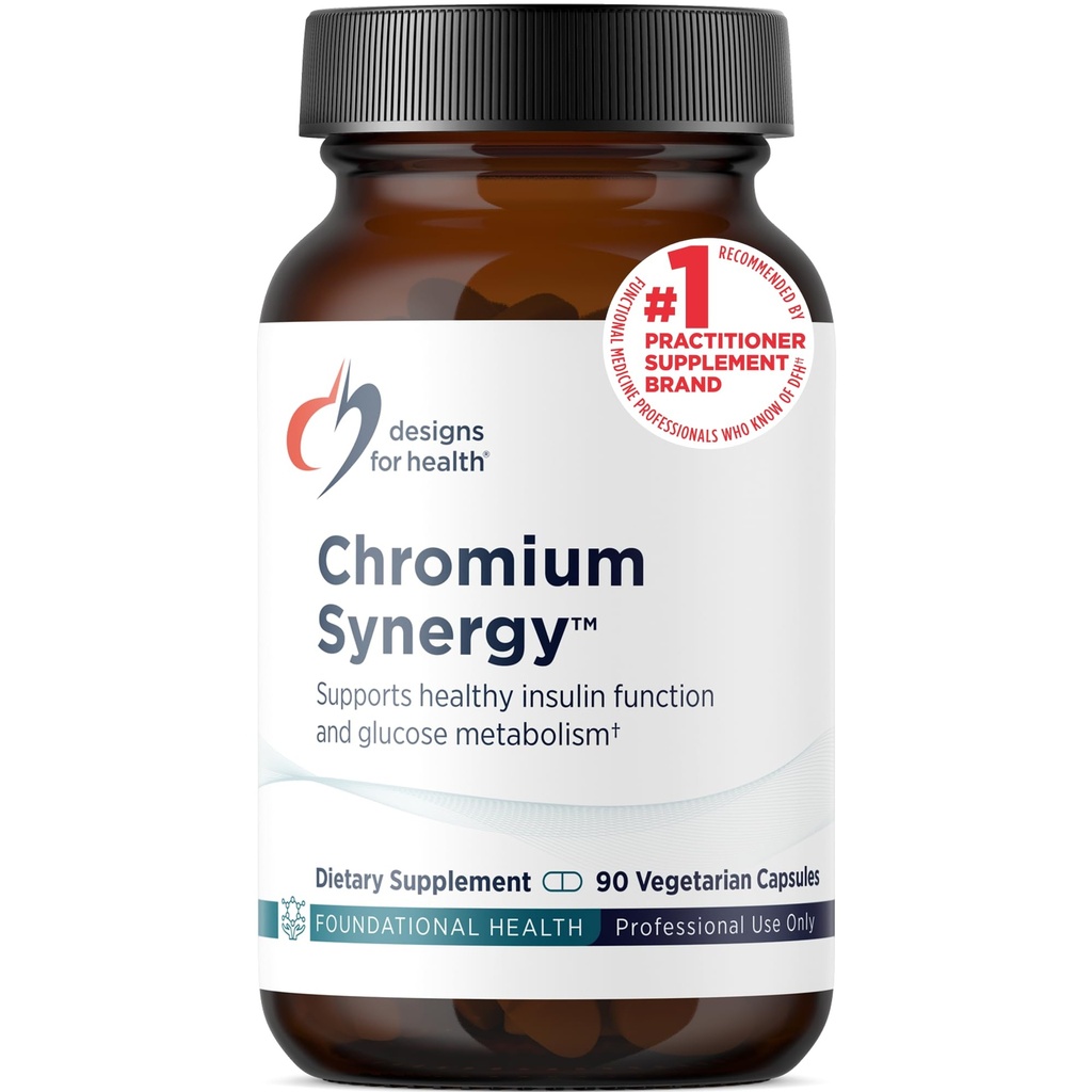 Progetti per la salute Sinergia del cromo - Non OGM cromo Nicotinato Integratore di glicinato con Vanadium, Vitamina D, Manganese, Zinco + Taurina - Cinnamon Polvere Base (90 capsule)