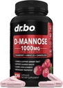 D Integratori di mannosio per le pillole delle donne - capsule naturali D-Mannose 500mg, pillole di DMannose di mirtillo 1000mg per il servizio - Flush della vescica & Urinary Tract Cleanse Health Supplement - 120 capsule di veg