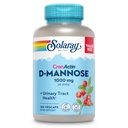 Solaray D-Mannose 1000mg con CranActin Cranberry Supplemento 400mg, Urinary Tract Health & Bladder Support Capsule con Vitamina C, Vegan, 60 giorni Garanzia, 75 Serve, 150 VegCaps