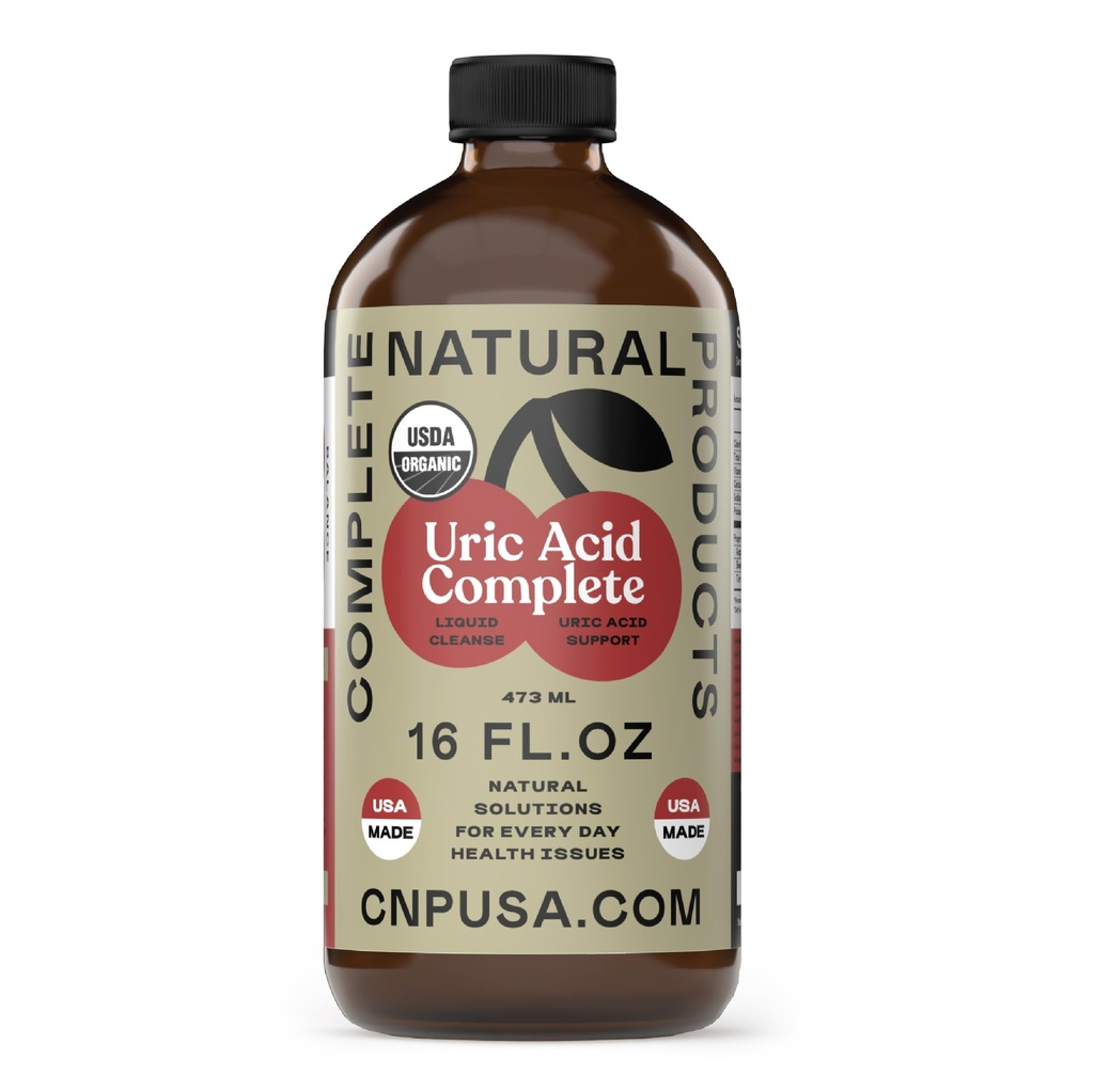 Prodotti naturali completi acido urico completo - bottiglia di vetro 16oz
