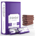 Timbar Protein Bars 12 Pack | 12g Protein & 9g Fiber Plant Based- Energy & Nut Bars | Gluten Free, Non-OGM, Dairy Free, Healthy On-the-Go Snack & Meal Sostituzione (12 confezioni, Chocolate Brownie)