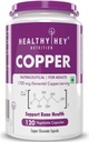 Nutrizione Chelated Copper Gluconate - Forma altamente biodisponibile - Non OGM, Gluten Free -120 Veg. Capsule