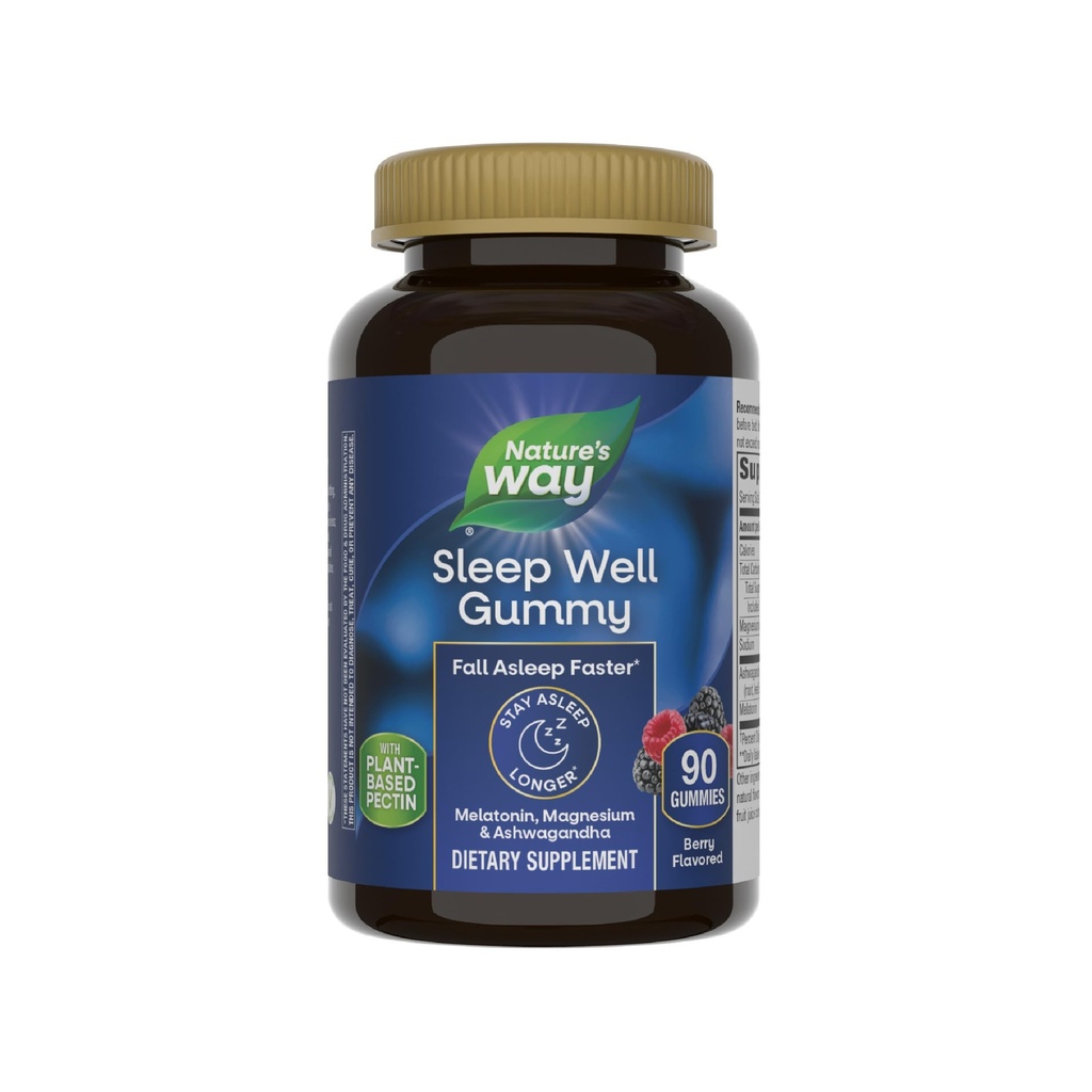 La Melatonina e le Gummie di Magnesio, il supporto per gli adulti*, con Ashwagandha, a base di bacche, 90 Gummies