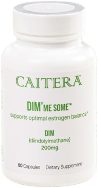DIM'me Alcuni | Integratore alimentare Diindolylmethane 200mg | Aiuta a promuovere l'equilibrio dell'ormone | Miscela di verdure crudeli + benefici antiossidanti | Vegan 60 capsule
