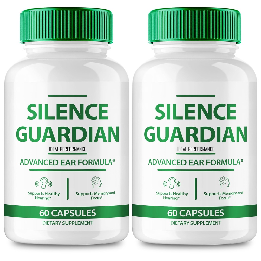 Silenziamento Guardian Tinnitus Relief per Anello Ears Capsule, Silence Guardian Ring Clear Tinnitus Pills, SilenceGuardian Ear Tinnitus Supplement, Ear Ringing Tinnitus, SilenceGuardian Recensioni (2 Pack)