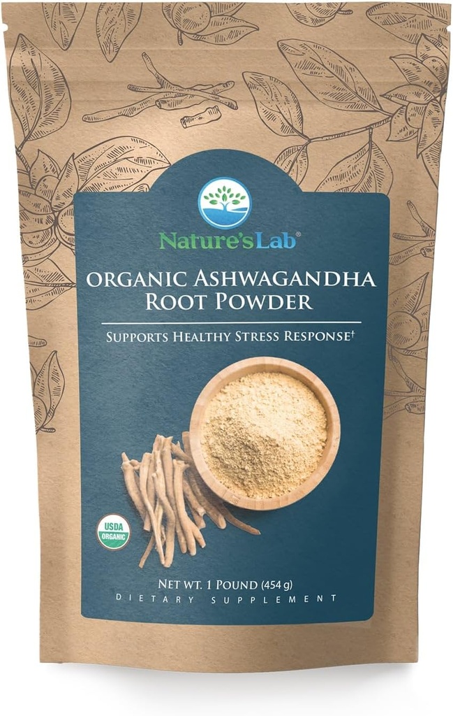 Polvere di radice di Ashwagandha di laboratorio della natura - 1lb Bag (227 Servings)