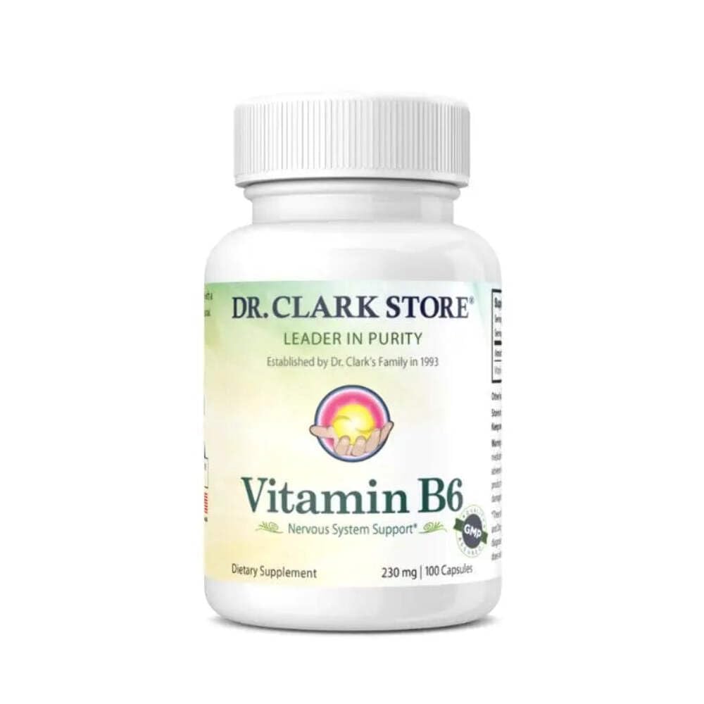 Dr. Clark vitamina B6 supplemento, 230mg, 100 capsule