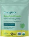 True Grace Broccoli Microgreens - 0,4 oz - Polvere Superfood giornaliera per la salute cellulare e immunitario - Gluten & Soy Free, Vegan, Biologico rigenerativo Certificato - 30 Serve
