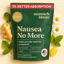 Ginger ad azione rapida per Nausea Relief | Herbal Relief per gravidanza Nausea e Morning & Motion Sickness | Ginger, Lemon, Spearmint & B6. 28 Gocce sigillate singolarmente.