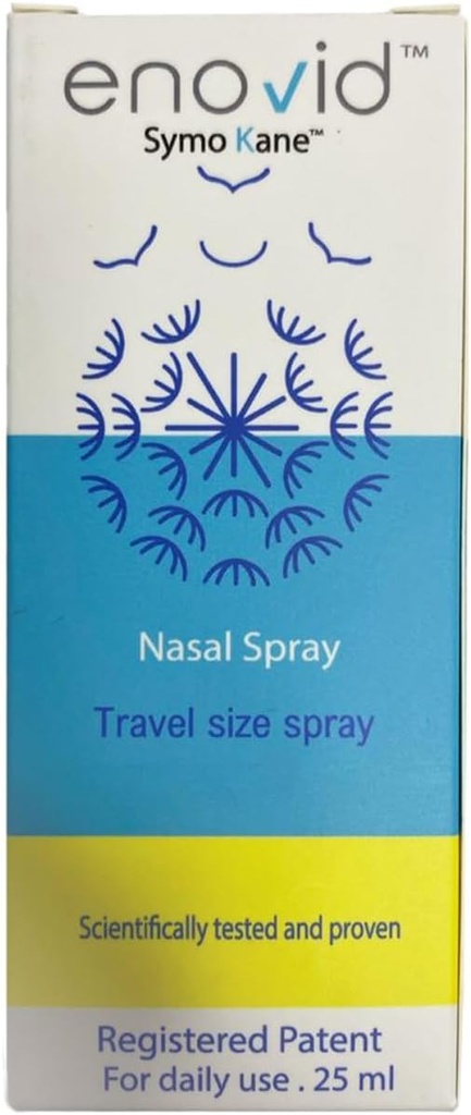 Enovid@ Spruzzo nasale naturale e rivoluzionario - 0.845 fl oz, Grande per uso quotidiano Spray formato viaggio, chimico libero, senza crudeltà, fiducioso da milioni in tutto il mondo - Confezione da 1