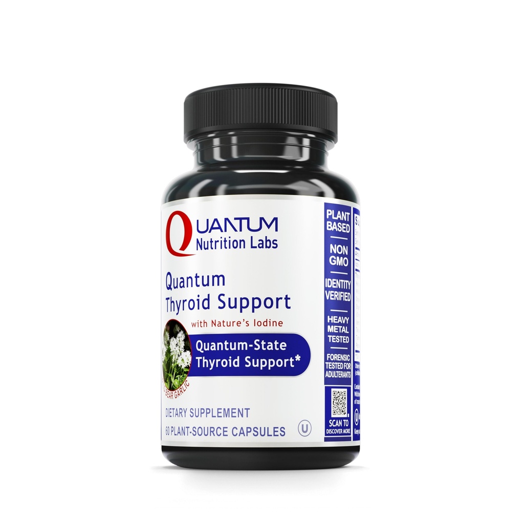 QNL Quantum Thyroid Support Supplemento - Pure Thyroid Support Complex - Aids Equilibrio ormonale per le donne e gli uomini - Vegan Thyroid Complex - Caratteristiche Iodine - 60 capsule vegetali