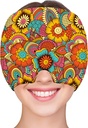 ZNÖCUETÖD Migraine Relief Cap Headache Relief Cap Cold Cap Ice Hat for Migraines Headache Sinus Stress Tension Head Ice Pack Wrap Migraine Mask Hangover Cap Ice Beanie Caldo / Fresco Compressione Donne