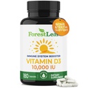Vitamina D3 10.000 IU | VIT D - VIT D3 Integratori di vitamina D per le donne e gli uomini | Salute, denti e supporto immunitario | Pillole facili da ingoiare | Alimentare ad alta potenza giornaliero, alimentazione di 6 mesi, 180 Caps