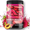 Amino + HICA EAA Supplemento | Maggiore recupero, migliore resistenza, maggiore resistenza, energia, idratazione | Bcaa, elettroliti, leucina, polvere, 30 Serve (Dragon Fruit Peach)