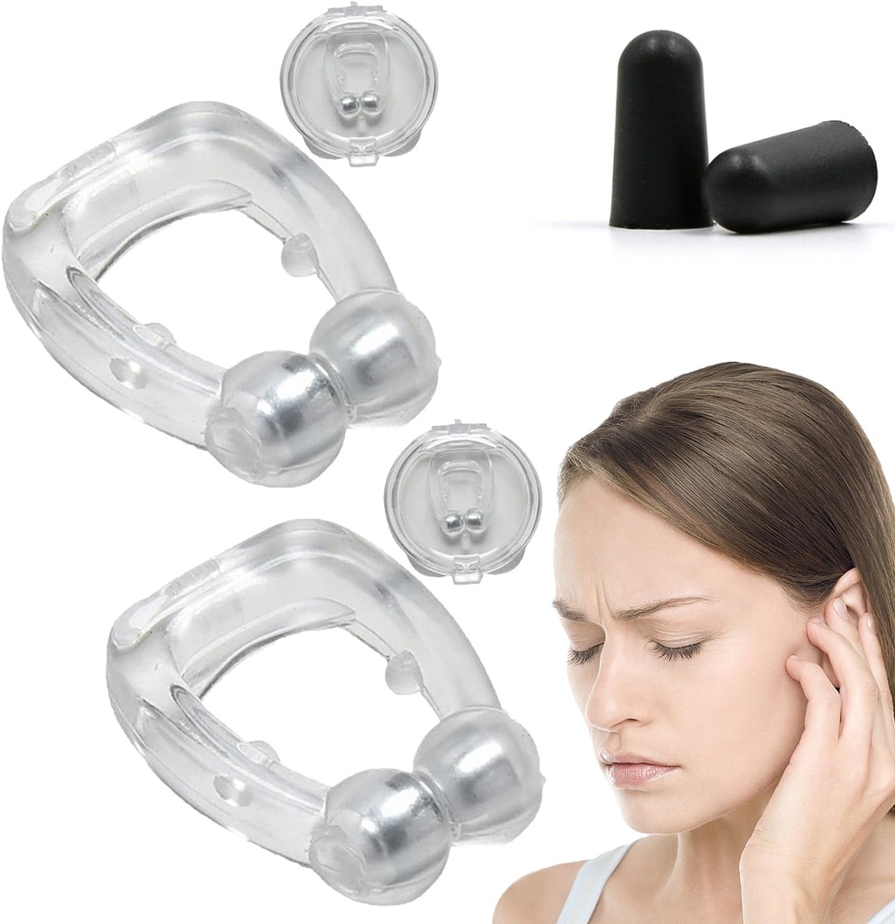 Rilievo di acufene per le orecchie di anelli, dispositivo di sollievo dell'agopnea, clip dell'orecchio di sollievo dell'agopsia anti tinnito, dispositivo per anello dell'orecchio di arresto (1Pair)
