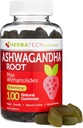 Ashwagandha Gummies per gli uomini e le donne - Più forte 1.500mg Formula (100 Gummies) 3% Withanolides Cortisol Blocker per il sollievo, la calma e il relax da Herbatech Integratori
