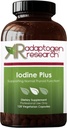 Iodine Plus | Potassium Iodide 10mg con Selenium | 120 capsule vegetariane | Ricerca adaptogen