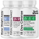 Supporto completo di disintossicazione Multi-Organ – Pulitore di colon 15 giorni & Detox Gut, pulizia del rene, bilanciamento dell'acqua e salute del fegato, 90 pillole per le donne e gli uomini