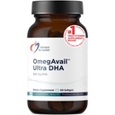 Design per la salute OmegAvail Ultra DHA - Olio di pesce trigliceride DHA altamente concentrato, TG Fish Oil con 500mg DHA + 100mg EPA - No Fishy Aftertaste (60 Softgels)
