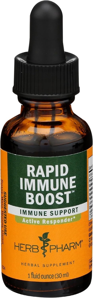Herb Pharm Rapid Immune Boost Liquid Herbal Formula per il supporto immunitario attivo - 1 oncia