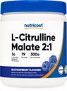 Nutricost L-Citrulline Malate 2:1 (300 Grammi) (Blue Raspberry)