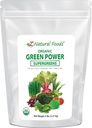 Z Cibi Naturali Greens Polvere Superfood - Orzo Grass, Wheatgrass, Spirulina, Spinaci, Broccoli, Alfalfa Leaf, Radice di barbabietola, Pomodoro, Dulse & Moringa - Glutine Vegan Raw Free - 5lbs