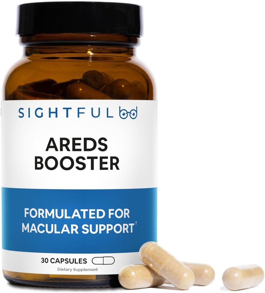 AREDS Booster Formula diversa rispetto AREDS 2 | Contiene Resveratrolo, Quercetin, & Green Tea Extract | Antiossidanti | 30 Conte