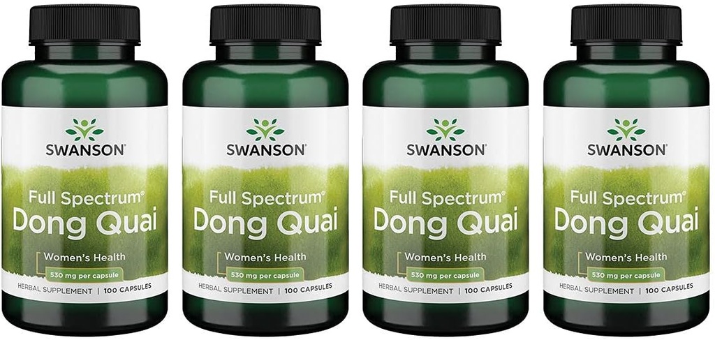 Swanson Dong Quai 530 Milligrammi 100 Capsule 4 Pack