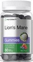 Horbäach Lion's Mane Supplement | 60 Vegan Gummies per adulti | Non OGM e Gluten Free