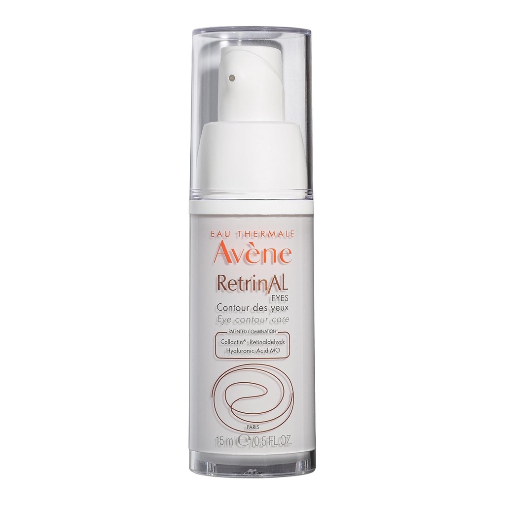 Avène Retrinal EYES Advanced 3-In-1 Eye Cream, crema per gli occhi retina, Powered by Retinaldehyde & Acid ialuronico, aiuta le rughe lisce, minimizza la puffiness sotto gli occhi e cerchi scuri, crema per gli occhi anti-invecchiamento