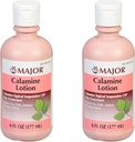 MAJOR Calamine Lozione - Calamine Sospensione Topical USP Skin Protectant - 6 Fl Oz (177 mL) (2 Confezione)