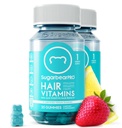 Zucchero Capelli Vitamina Gummy 2 mesi Alimentazione Extra Forza Biotina 6000mcg, Crescita per Uomini & Donne, Vegan Vitamin B12, MSM, Inositol, Omega 3, Elderberry, Certificata Kosher, Halal, Cruelty-Free