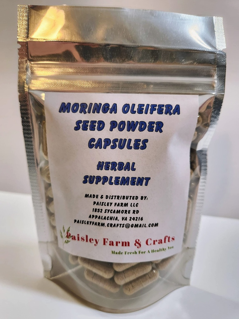 Estratto di polvere di semi di clenbuterolo Oleifera Malunggay - Non OGM - Tutto naturale supplemento di erbe (100)