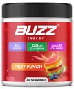 Mattina Buzz Energy Drink Powder - Energy Boost Drink Mix - Energia senza zucchero con antiossidanti - Morning Kickstart e Sport Nutrition Endurance Prodotto - 30 Serve, Fruit Punch, 7.9 Ounces