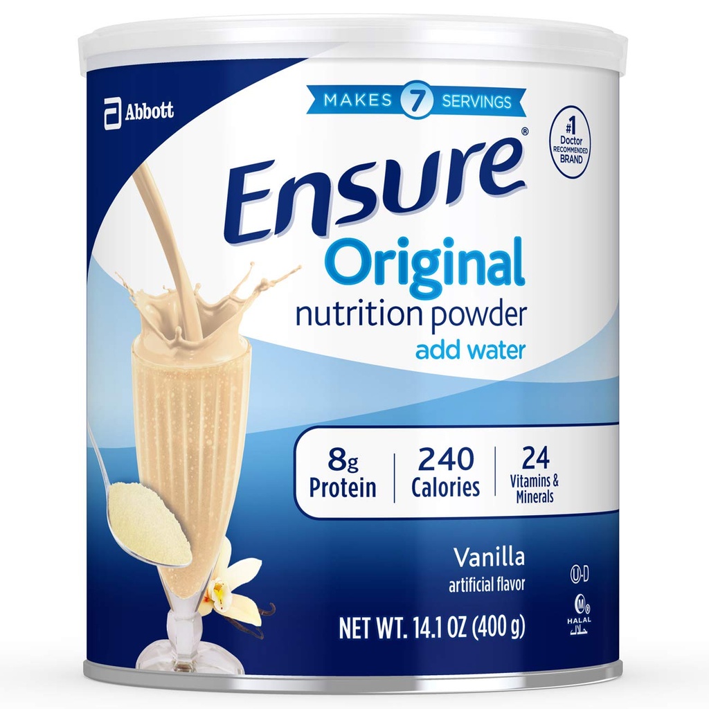 Assicurare la polvere nutrizionale originale, Vanilla 14 once (Valore Pack di 4)