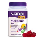Natrol Kids Melatonin Gummies 1mg, Melatonina per il sonno riposante, 140 Gummie per il sonno aromatizzate al lampone, 140 giorni di alimentazione