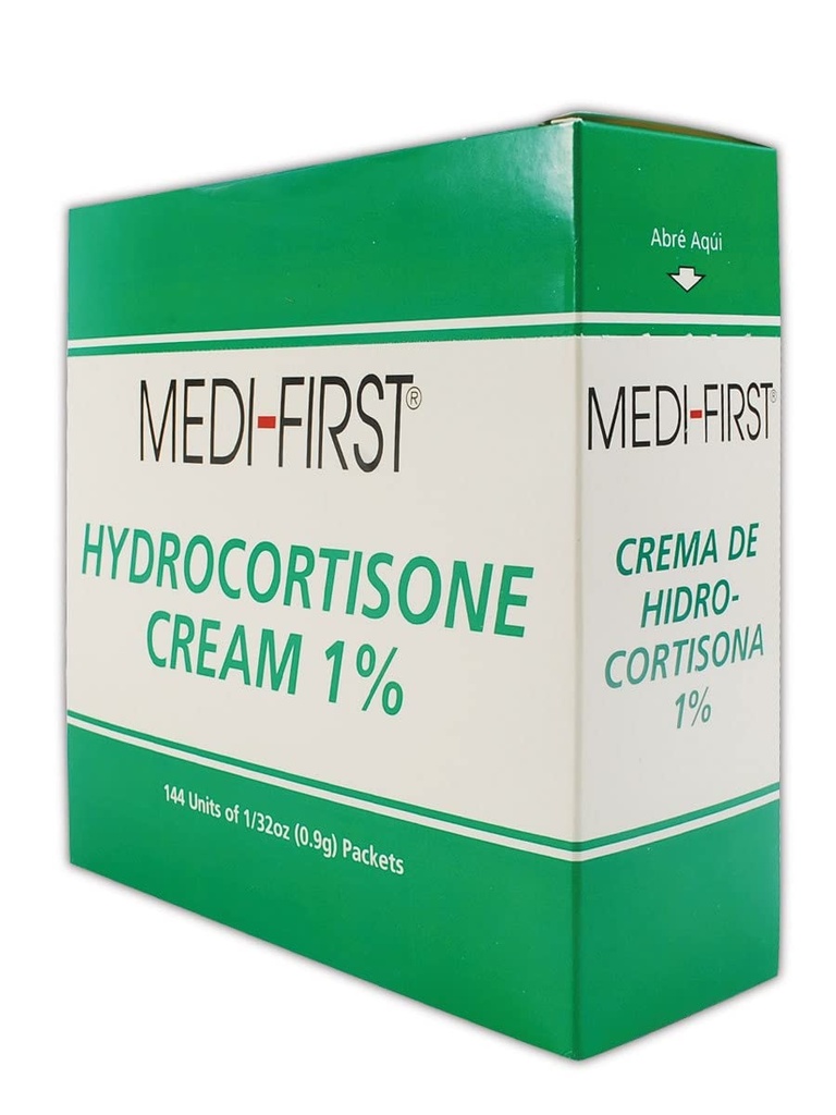 Medico MP211-35 Medi-Primo 1% Idrocortisone Crema, 0,9 g, Standard, Verde/bianco (Pack of 144)
