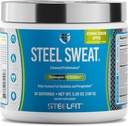 SteelFit Steel Sweat Fat-Burning Pre Workout | Migliora il metabolismo, aumenta l'energia, brucia grassi e calorie | Mela verde, 30 Serve