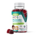 Viteey Probiotic Gummies for Kids Plus Prebiotics Fiber - 2 miliardi di CFU - Salute digestiva,Gut Health, Constipation Relief for Kids Support - Vegan, Gelatin Free - Chewable Probiotic Berry Aromaed