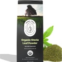 Polvere di Stevia organica | 7.05 oz | USDA Organic & Non-GMO | Fonte etica dall'India settentrionale | Sacchetti di Kraft riciclabili | Stevia naturale | Sostituto senza zucchero a base vegetale