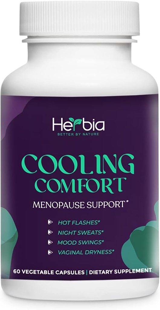 Menopausa naturale e PMS Supplemento - Equilibrio ormonale, Estrogeno-Free Formula di erbe Rilievo Naturale per Maglioni Notturni, Mood Swings & Vaginal Dryness- Made in the USA 60 Capsule