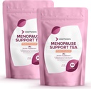 VoomVaya Risparmi il 10% su Menopause Support Tea 2-Pack Bundle - Naturale Menopause Relief per le donne w/Red Clover & Black Cohosh - Night Sweats & Hot Flashes Relief - Peach Flavor - 90 Teabags